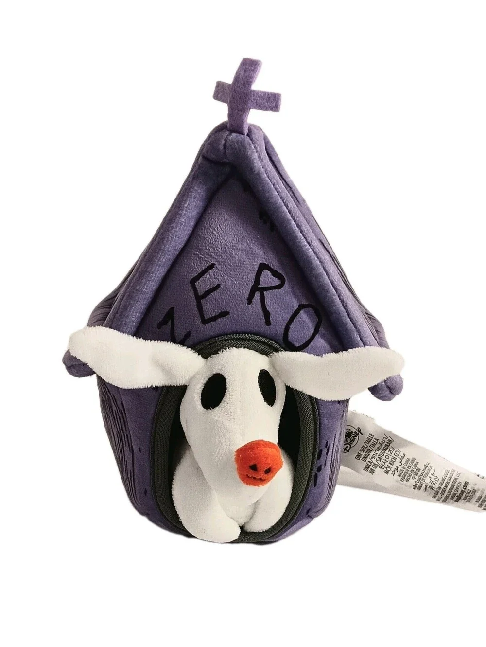 Disney Nightmare Before Christmas Zero in House 2 Pieces Plush Pet Toy New